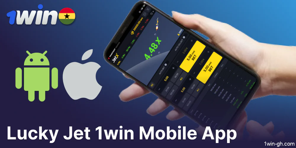 Play the Jet X game on mobile using the 1win mobile app